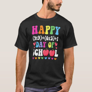 100e dag mei, wiskunde-formule 100 dagen op school t-shirt