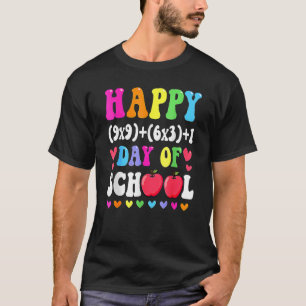 100e dag mei, wiskunde-formule 100 dagen op school t-shirt