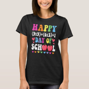 100e dag mei, wiskunde-formule 100 dagen op school t-shirt