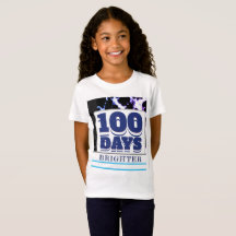 100e dag School Paars blauw blauw blauw