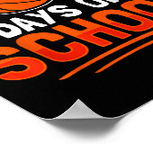 100e dag schoolbal 100 dagen school poster (Hoek)