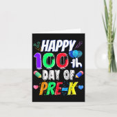 100e dag schoolcadeau 100 dagen Pre-K leraar Kaart (Voorkant)
