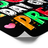 100e dag schoolcadeau 100 dagen Pre-K leraar Poster (Hoek)
