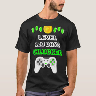 100e dag schoolgamerniveau 100 dagen geopend t-shirt