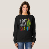 100e dag schoolleraar 100 dagen Sharper act Trui (Voorkant volledig)
