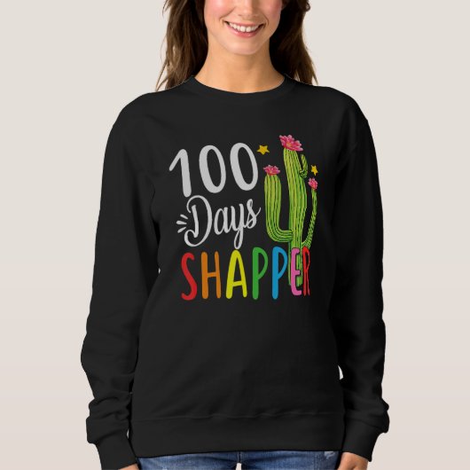 100e dag schoolleraar 100 dagen Sharper act Trui (Voorkant)