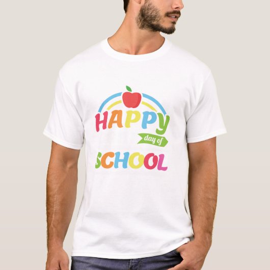 100e dag schoolleraar lange mouwen T Shirt (Voorkant)