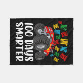 100e dag schoolMonster Truck 100 slimmer Fleece Deken (Voorkant (Horizontaal))