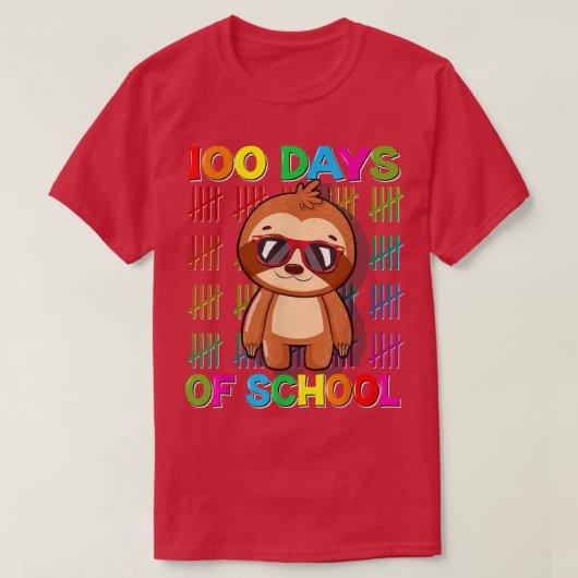100e dag schoolontwerp 100 dagen school S T-shirt (Design voorkant)