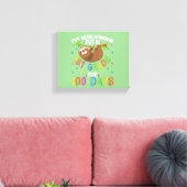 100e dag schoolontwerp 1e graad 100 dag canvas afdruk (Insitu (Woonkamer))