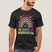 100e dag schoolregenboog 100 dagen kindertuin t-shirt (Voorkant)