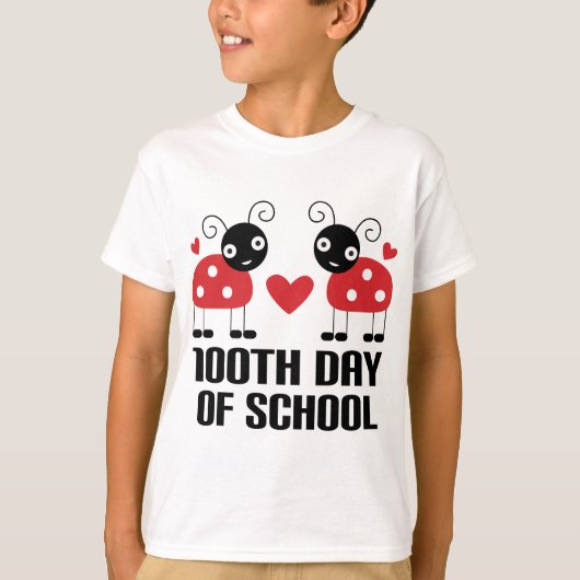 100e dag schoolverlaters schoolgeld t-shirt (Voorkant)