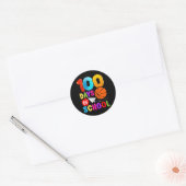 100e Dag Student Jongens Meisjes Bysketbyll 100 da Ronde Sticker (Envelop)