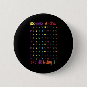 100e dag Student Meisjes Kinder Gift 100 dagen van Ronde Button 5,7 Cm