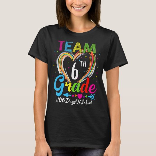 100e dag team 100e Grade Squad 100 dagen T-shirt (Voorkant)