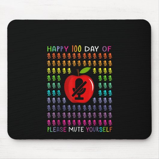 100e dag van alsjeblieft verminder jezelf 100 dage muismat (Voorkant)