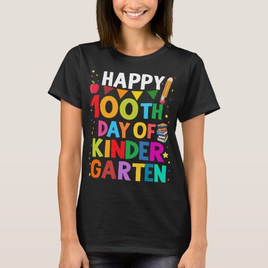 100e dag van de 100e dag van de kinderopvang t-shirt (Voorkant)
