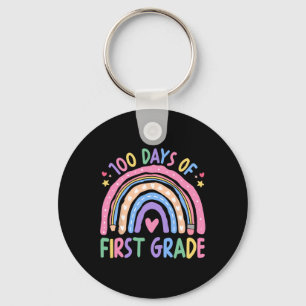 100e dag van de eerste graad leraar Kinderen 100 d Sleutelhanger