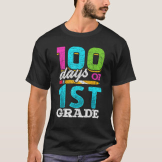 100e dag van de eerste klas van de student 100 dag t-shirt