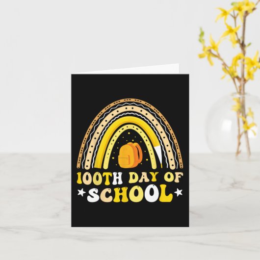 100e dag van de Kinder leerkrachten 1 Kaart (Gele Bloem)