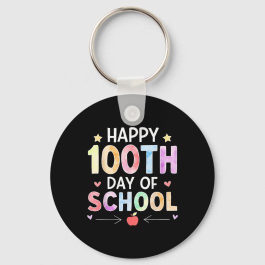100e dag van de Kinder schoolleraar 100 Sleutelhanger (Voorkant)