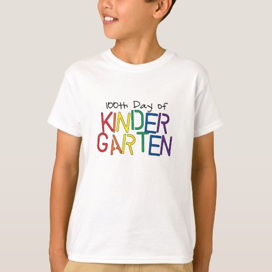 100e dag van de kindertuin t-shirt (Voorkant)