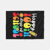 100e dag van de leerkrachten Kinder kind Happy 100 Fleece Deken (Voorkant (Horizontaal))