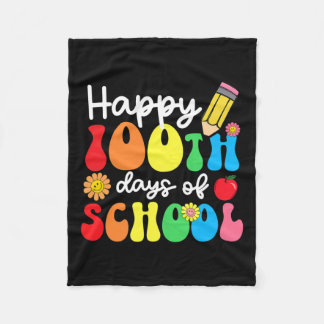 100e dag van de leerkrachten Kinder kind Happy 100 Fleece Deken