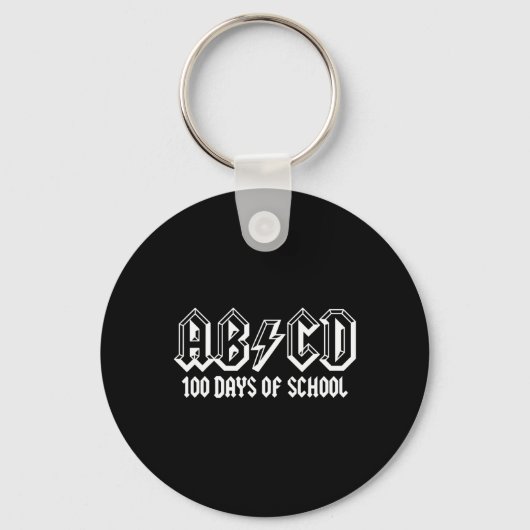 100e dag van de leerkrachten Kinder kind Happy 100 Sleutelhanger (Voorkant)