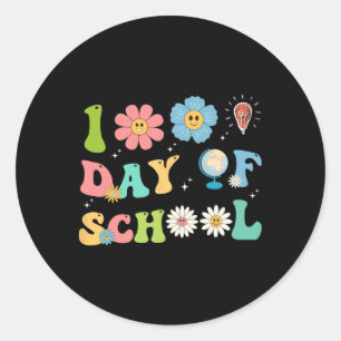 100e dag van de leerkrachten Kinderen 100 dagen of Ronde Sticker
