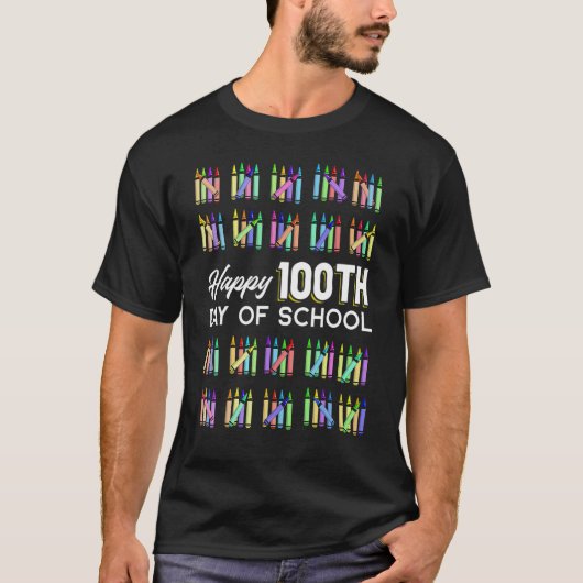 100e dag van de leerling 100 dagen sch t-shirt (Voorkant)