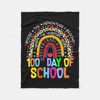 100e dag van de leerling 100 dagen slim fleece deken