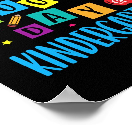 100e dag van de leerling-leraar in het onderwijs 1 poster (Hoek)