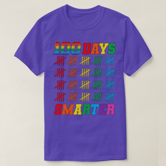 100e dag van de school100 dagen slimmer t-shirt (Design voorkant)