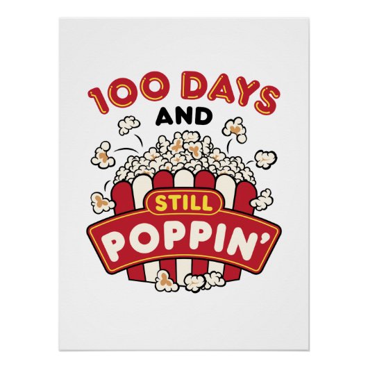 100e dag van de school 100 dagen en nog steeds pap perfect poster (Voorkant)