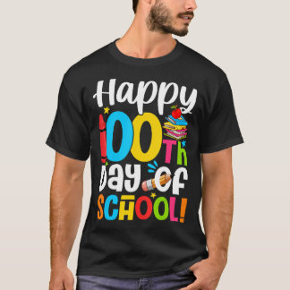 100e dag van de school 100 dagen leraar en student t-shirt
