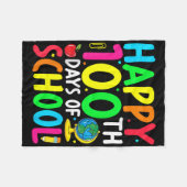 100e dag van de school 100 dagen schoolles fleece deken (Voorkant (Horizontaal))