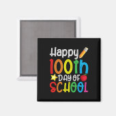 100e dag van de school 100 dagen schoolles magneet (Voorkant / Achterkant)