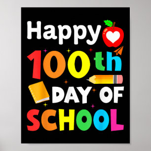 100e dag van de school 100 dagen schoolles poster
