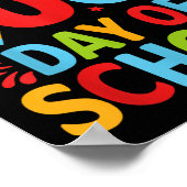 100e dag van de school 100 dagen schoolles poster (Hoek)