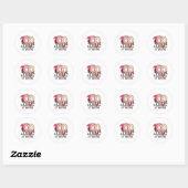 100e dag van de school 100 dagen schoolles ronde sticker (Vel)