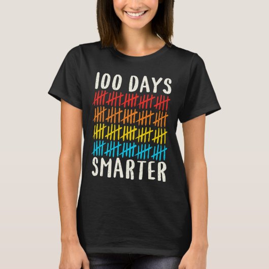 100e dag van de school 100 dagen slimmere lerareno t-shirt (Voorkant)