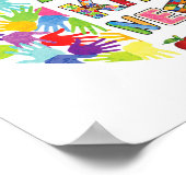 100e dag van de school 100 dagen van verspreiding  poster (Hoek)