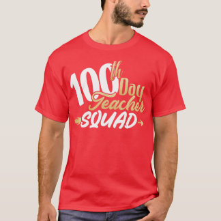 100e dag van de school 100e dag lerarenplein Gold T-shirt