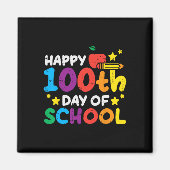 100e dag van de school Apple Potlood 100 dagen ler Magneet (Voorkant)