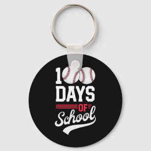 100e dag van de school honkbal 100 dagen Kinder Sleutelhanger