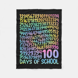 100e dag van de school leraar Kinder 100 dagen Wis Fleece Deken