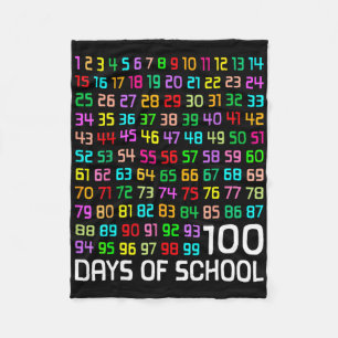 100e dag van de school leraar Kinder 100 dagen Wis Fleece Deken