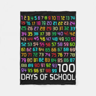 100e dag van de school leraar Kinder 100 dagen Wis Fleece Deken