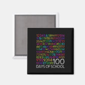 100e dag van de school leraar Kinder 100 dagen Wis Magneet (Voorkant / Achterkant)